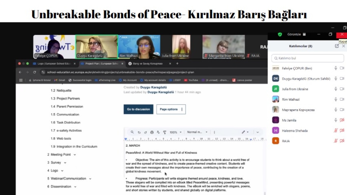 Unbreakable Bonds of Peace- Kırılmaz Barış Bağları